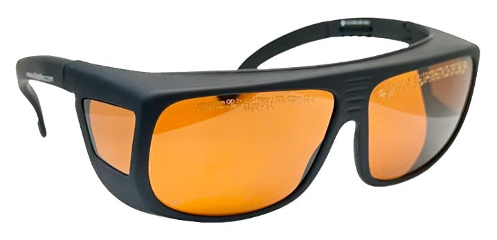 LG-338: 532nm, 755nm, 1064nm (190-534nm & 720-1079nm) YAG Alexandrite Laser Safety Glasses | OD 7+ L7| Universal Fitover | EN207 Certified