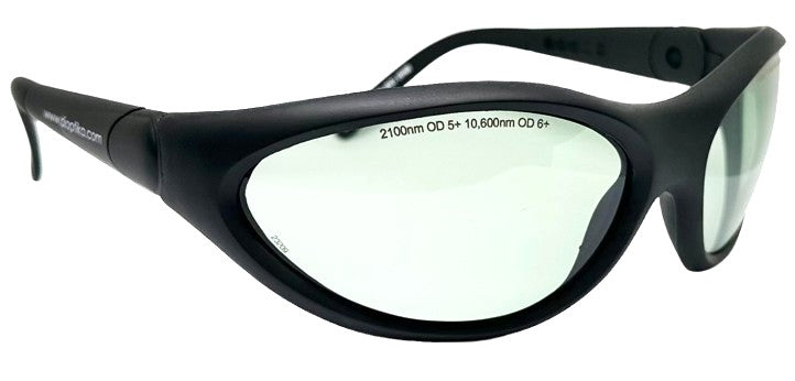 LG-005: 445nm , 455nm, 532nm (190nm to 532nm) | Green & Blue Laser Safety Glasses | OD7+ L7 | Adjustable | Universal Fitover
