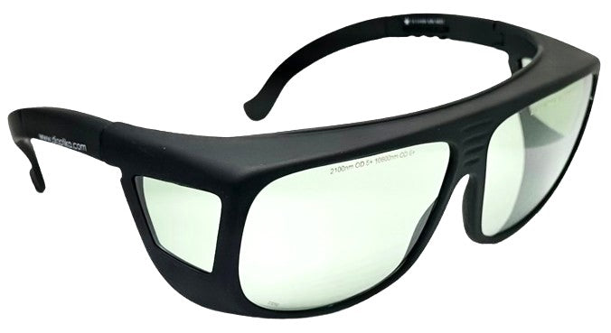 LG-090: 2100nm 10600nm (1450-3000nm & 5200-11000nm) Holmium & CO2 Laser Safety Glasses| Universal Fitover | EN207 Certified