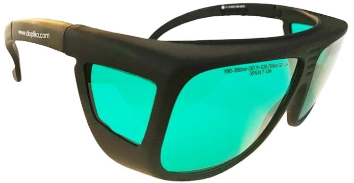 LG-002: 755nm, 810nm, 1064 nm (720-1090nm) Alexandrite, Diode & Nd:YAG Laser Safety Glasses | OD7+ L7 | Adjustable | Universal Fitover