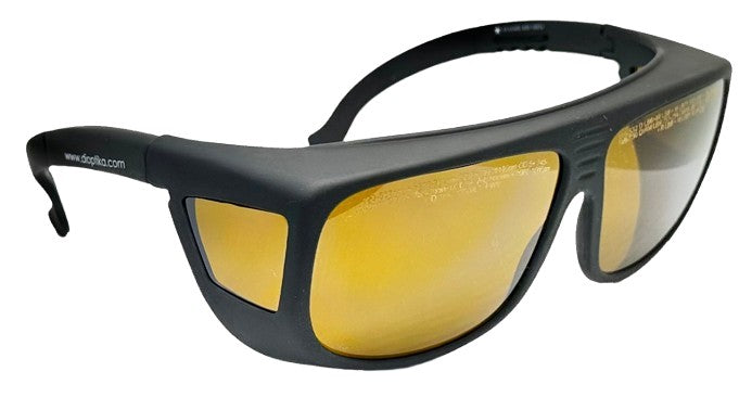 LG-998: 1064 nm 1070 nm 1080 nm 1100 nm (730-1110nm & 190-532nm) Laser Safety Glasses | High OD10+| Universal Fitover | EN207 Certified