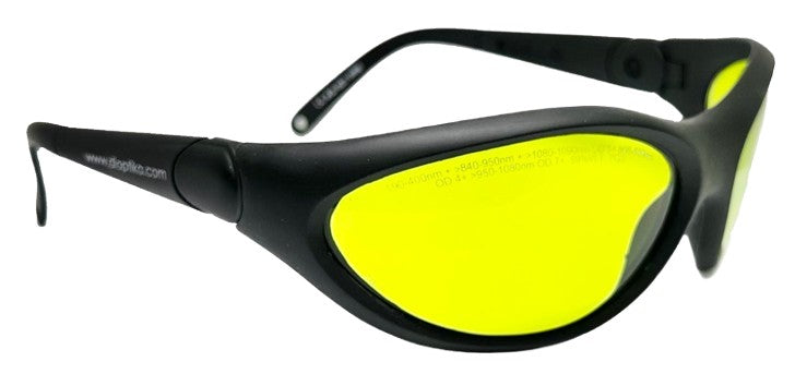 LG-001N: 1064nm 1070nm 1080nm (808-1090nm) Nd:YAG & Diode Laser Safety Glasses | OD7+ L7 | Wraparound | EN207 Certified
