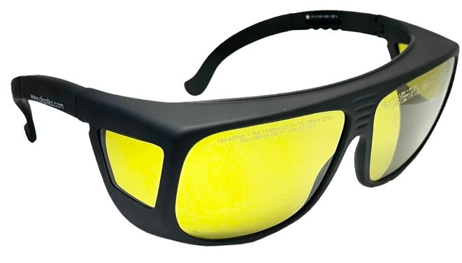 LG-006: 630 to 700nm Low Power Red Laser Safety Glasses | OD 1.5+| Adjustable | Universal Fitover