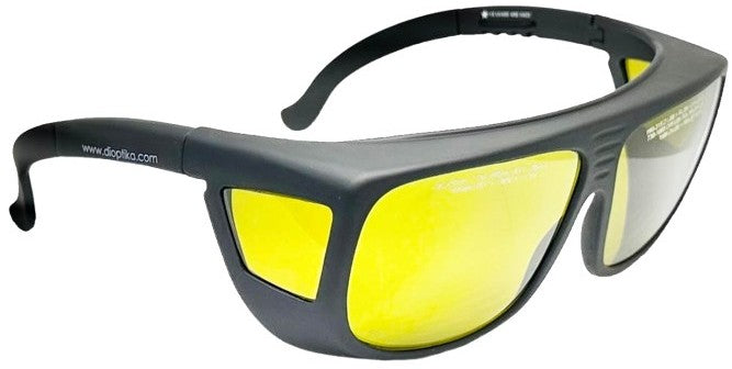LG-346:  755nm 1064nm (730-1085nm) Alexandrite YAG Laser Safety Glasses | OD 7+ LB7 | Universal Fitover | EN207 Certified