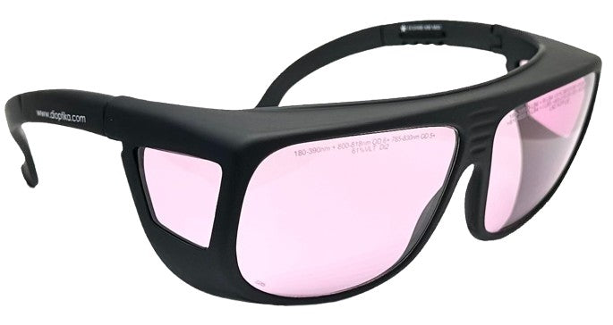 LG-016: 785nm 808nm 810nm 830nm(785-830nm) IR Diode Laser Safety Glasses | OD6+ L6 | Universal Fitover | EN207 Certified