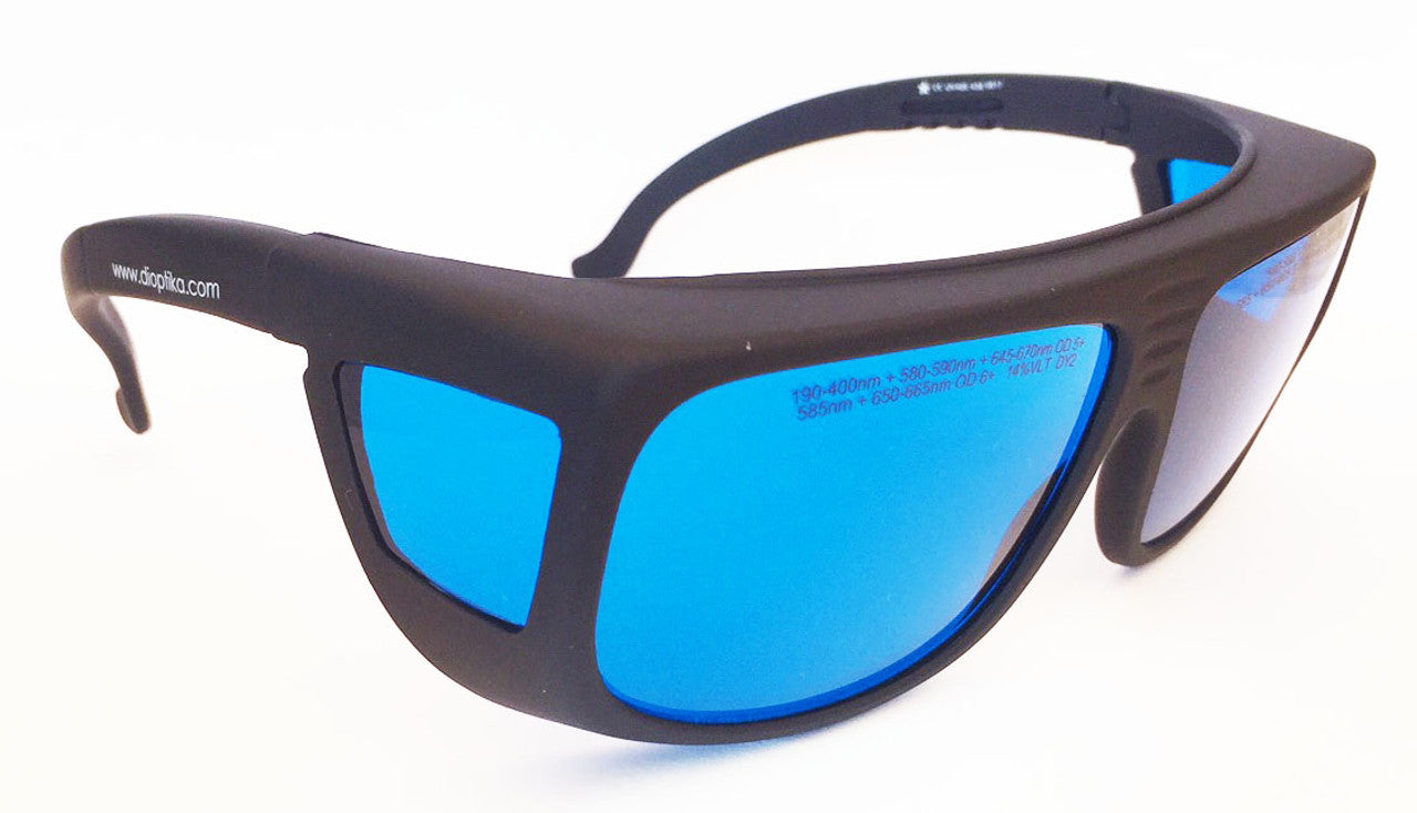 LG-658: 585nm , 595nm & 650nm Laser Safety Glasses | Universal Fit | EN207 Certified